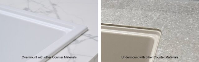 HS780 sink flexible undermount and overmount