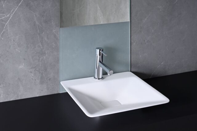 Vessel wash-hand basin EM3737 made from BMC artificial marble with Ultra Surface counter