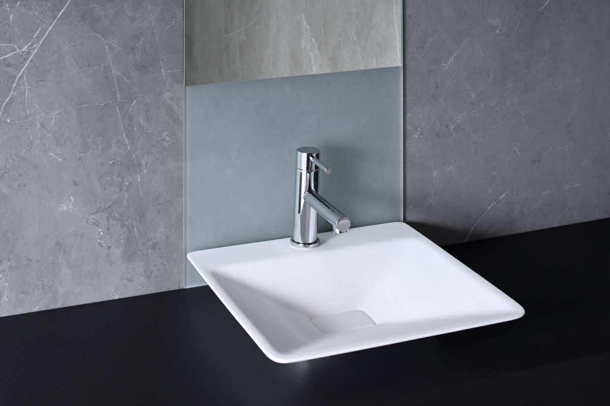 Vessel wash-hand basin EM3737 made from BMC artificial marble with Ultra Surface counter