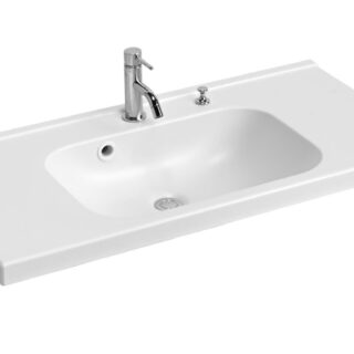 Chậu rửa mặt liền khối nhỏ gọn CR