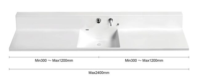 Sierra Bowl integrated counter 2400