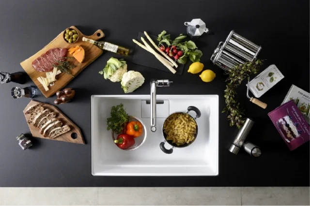 Chậu rửa chén một hố phù hợp phong cách bếp hiện đại